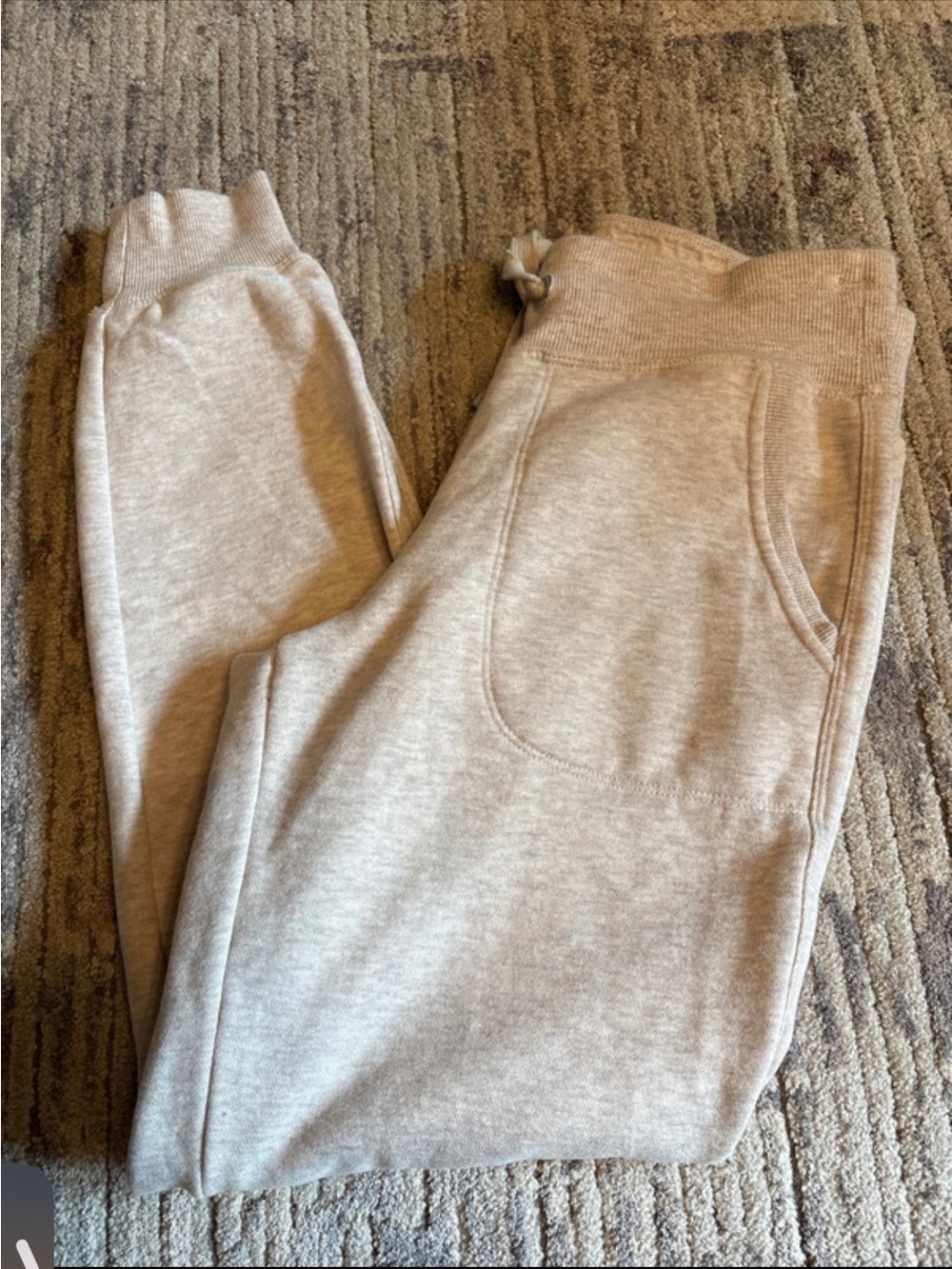 Calvin Klein Jeans Womens Beige Sweatpants